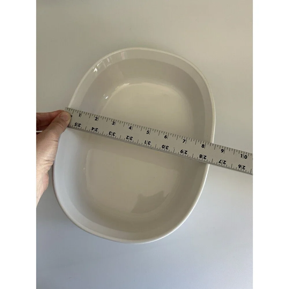 Corning Ware French White Oval Stoneware Casserole F-2-B, 2.5 Quart
